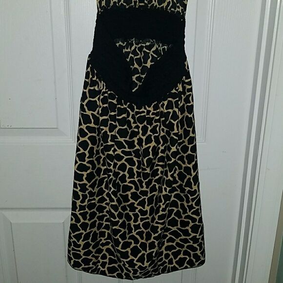 Fashque animal print halter open back dressSz One Size Fits All - Picture 6 of 8